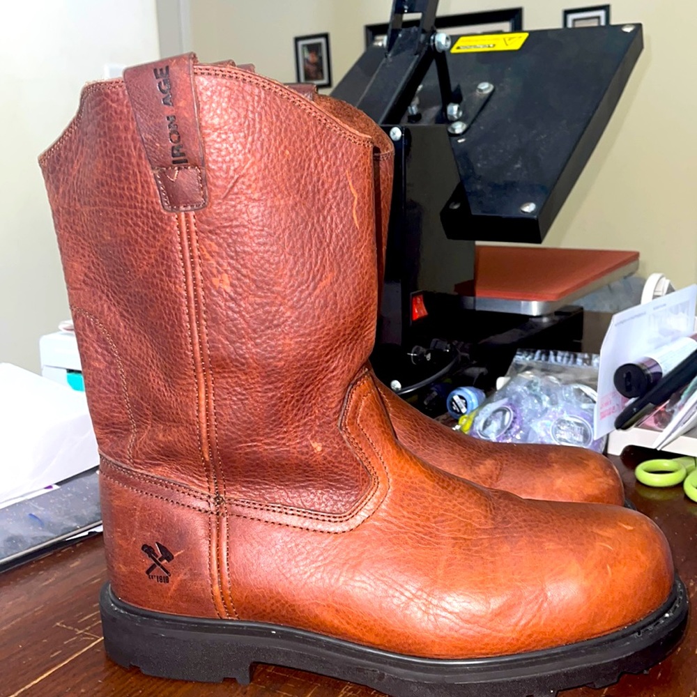 IronAge Steel Toe Work Boots
